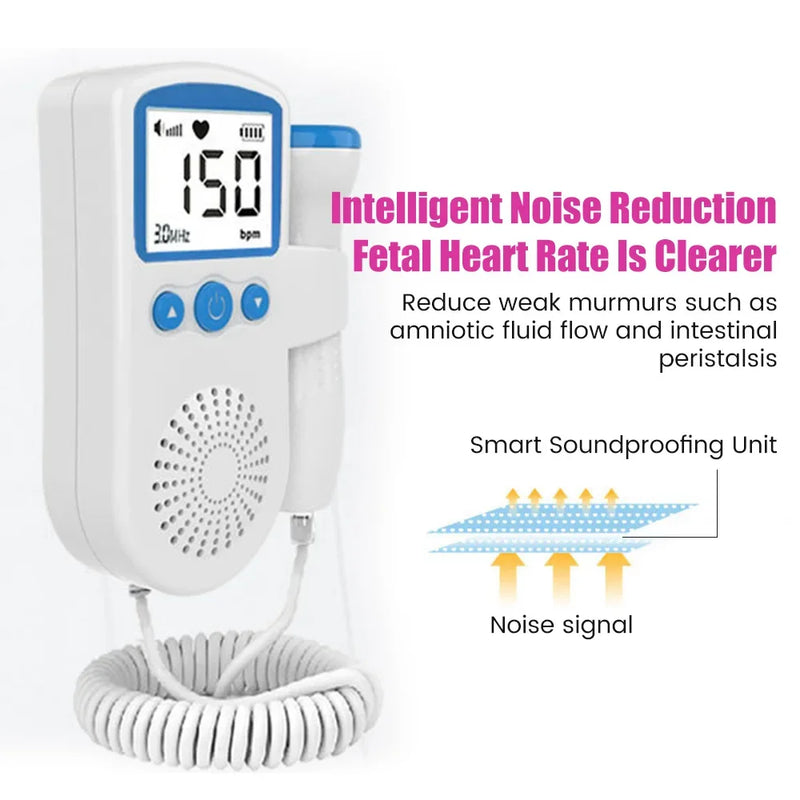 Monitor de Frequência Cardíaca Fetal Droppler
