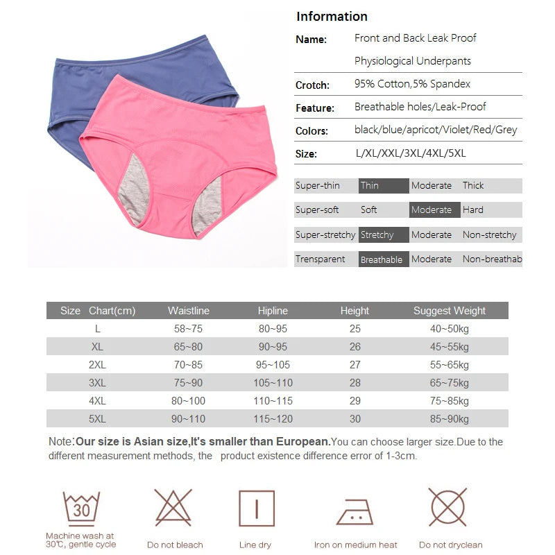 Calcinha Antivazamento Confort - Kit Promocional 3 Unidades