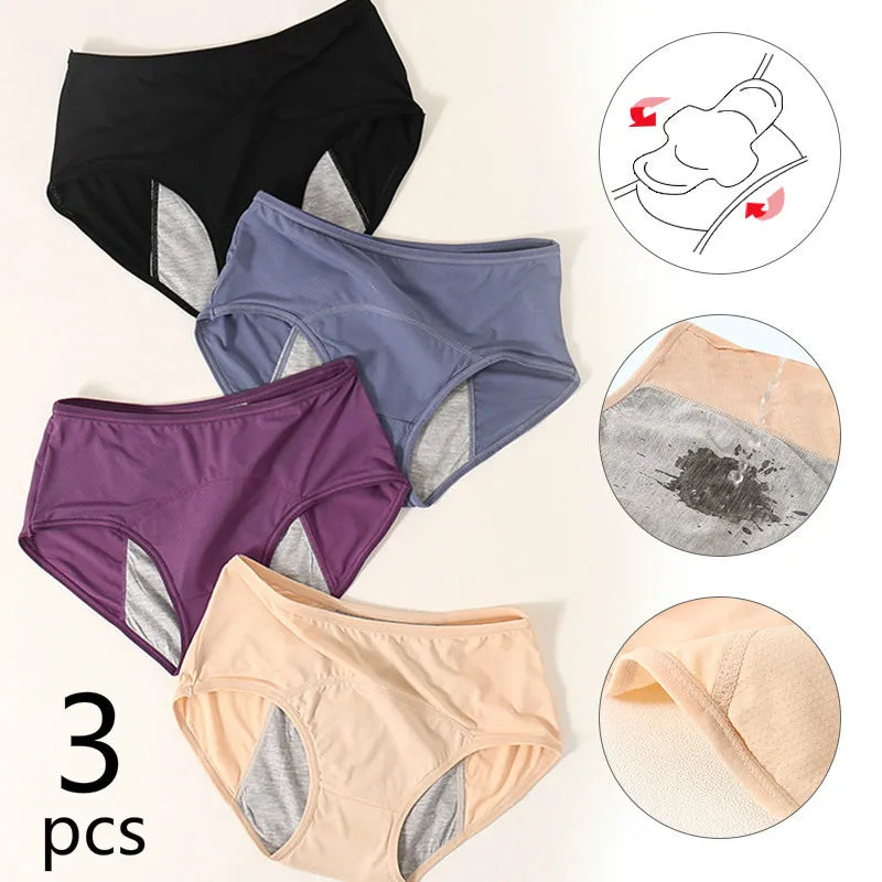 Calcinha Antivazamento Confort - Kit Promocional 3 Unidades